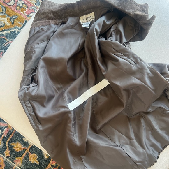 Vintage Linea by Louis Dell'Olio Dark Brown suede Jacket - Picture 6 of 6